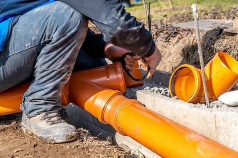 Sewer Line Trenching